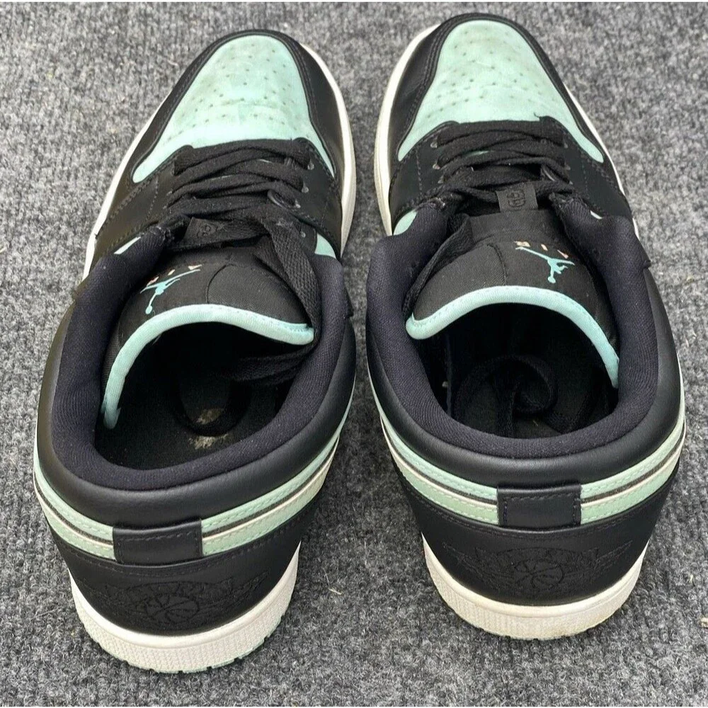Air Jordan 1 Low SE Tropical Twist Men's Size 9.5 Teal Black Sneakers CK3022-301